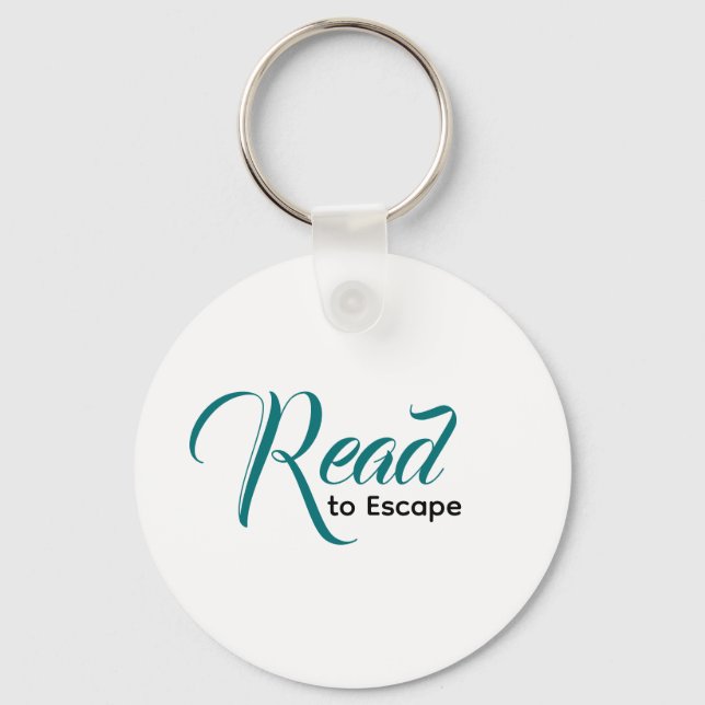 Porte-clés Escape to Read Keychain | Literary Gift (Recto)