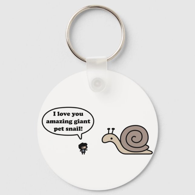 Porte-clés Escargot Extraordinaire pour animaux de compagnie (Recto)