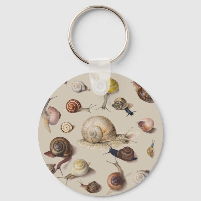 Porte-clés Escargot Limace Jardin Animal de compagnie Gastrop (Recto)