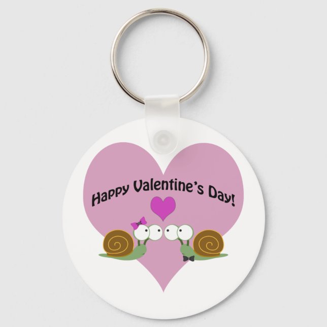 Porte-clés Escargots de la Saint-Valentin (Recto)