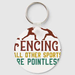 Porte-clés Escrime Comment je fais passer mon point Funny Fen
