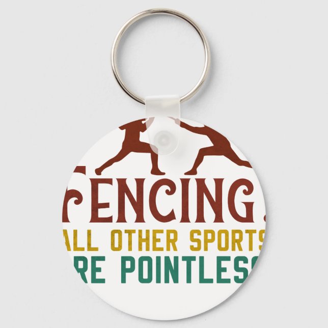Porte-clés Escrime Comment je fais passer mon point Funny Fen (Recto)
