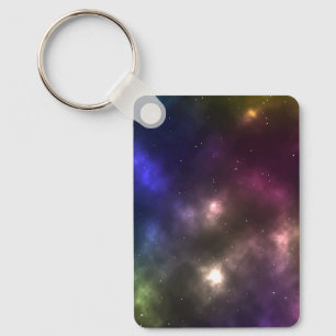 Porte-clés Espaces cosmiques abstraits de constellations
