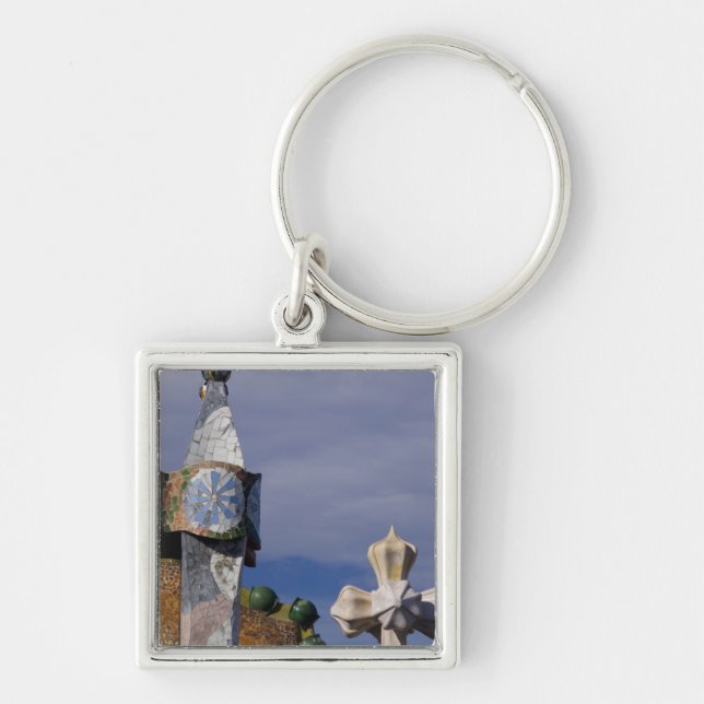 Porte-clés Espagne, Catalogne, Barcelone. Casa Batllo (1906). (Devant)
