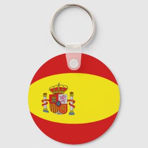 Porte-clés Espagne Porte - clé du drapeau Fisheye