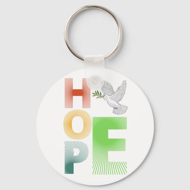 Porte-clés Espoir - Foi chrétienne Inspiration (Recto)