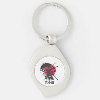 Porte-clés Esprit Bushido : Esthétique de guerrier samouraï