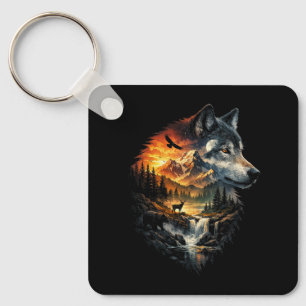 Porte-clés Esprit de la nature sauvage