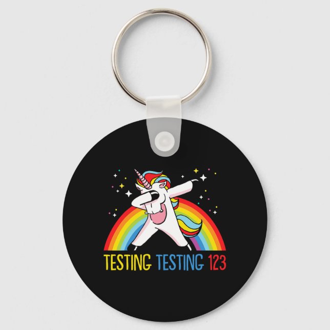 Porte-clés Essai 123 jours de test mignons 2 (Recto)