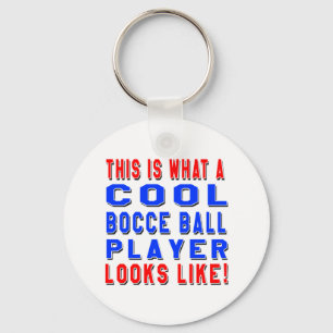 Porte-clés Est c'à ce qu'un joueur frais de boule de Bocce