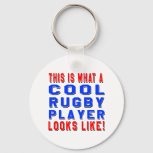 Porte-clés Est c'à ce qu'un joueur frais de rugby ressemble