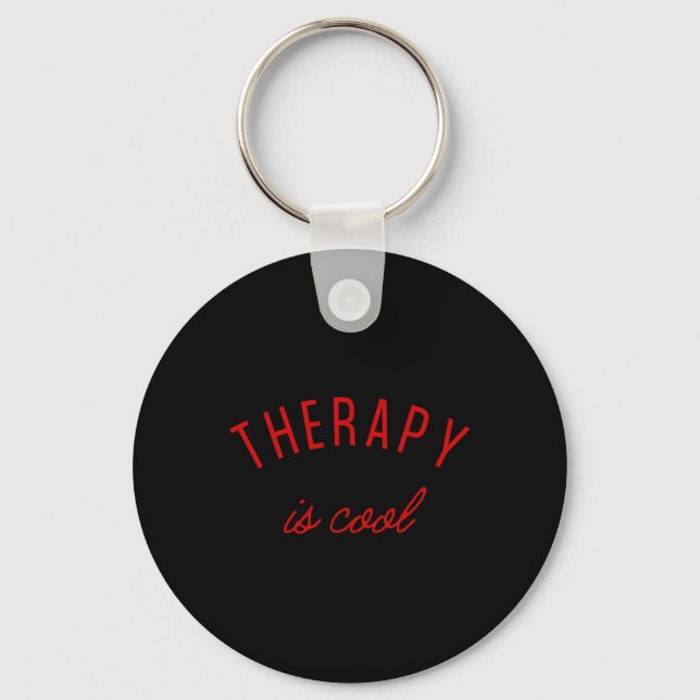 Porte-clés Est-Cool Thérapeute de sensibilisation aux problèm (Recto)