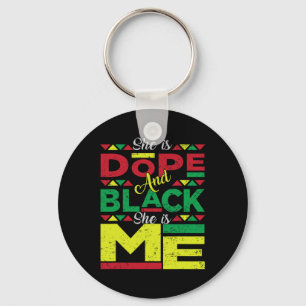 Porte-clés Est Drogue Et Noire Elle Est Moi Histoire Noire Me