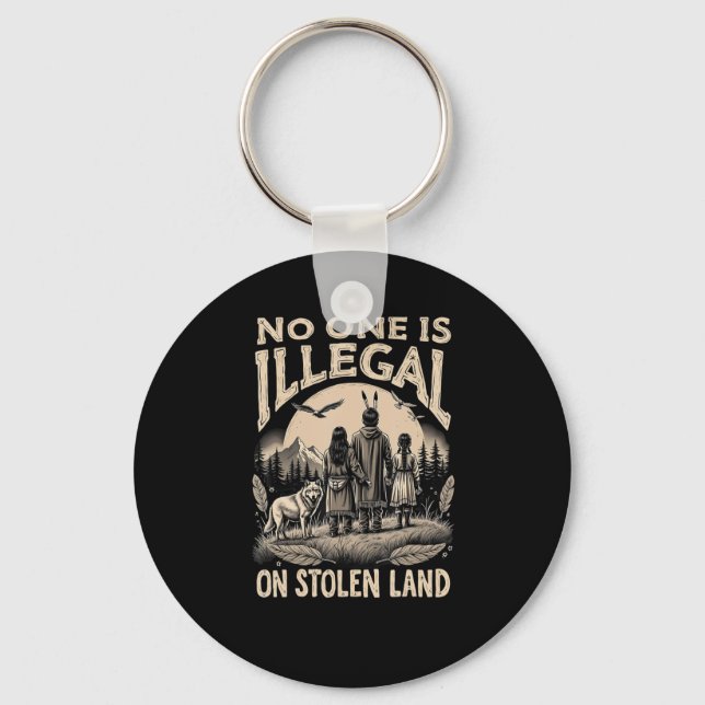 Porte-clés Est Illégal Sur Les Terres Volées 90 (Recto)