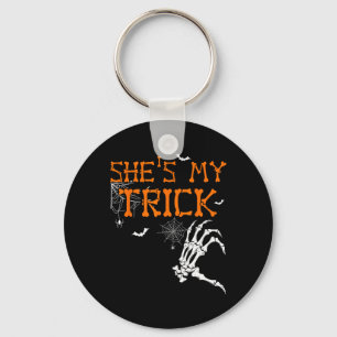 Porte-clés Est Mon Trick Hes Est Ma Treat Halloween Couple Sk