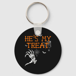 Porte-clés Est Mon Trick Hes Est Ma Treat Halloween Couple Sk