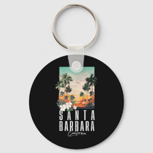 Porte-clés esthétique de la plage de Californie Santa Barbara