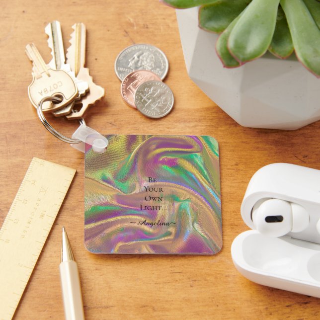 Porte-clés Esthétique holographique (Bureau)