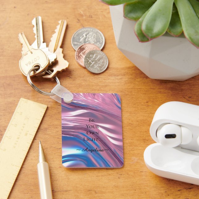 Porte-clés Esthétique holographique (Bureau)