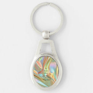 Porte-clés Esthétique holographique