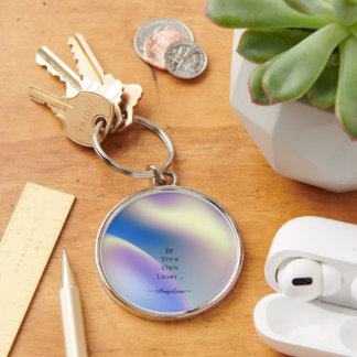 Porte-clés esthétique holographique