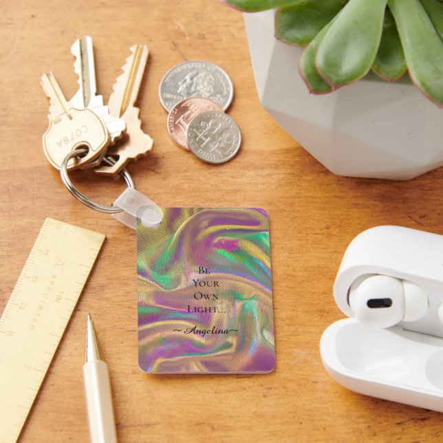 Porte-clés Esthétique holographique (Bureau)