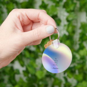 Porte-clés esthétique holographique