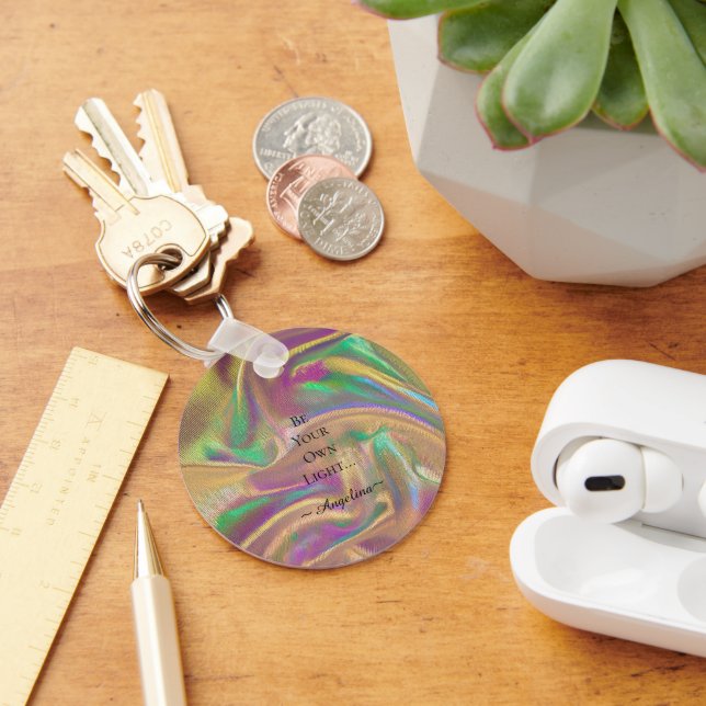 Porte-clés Esthétique holographique (Bureau)