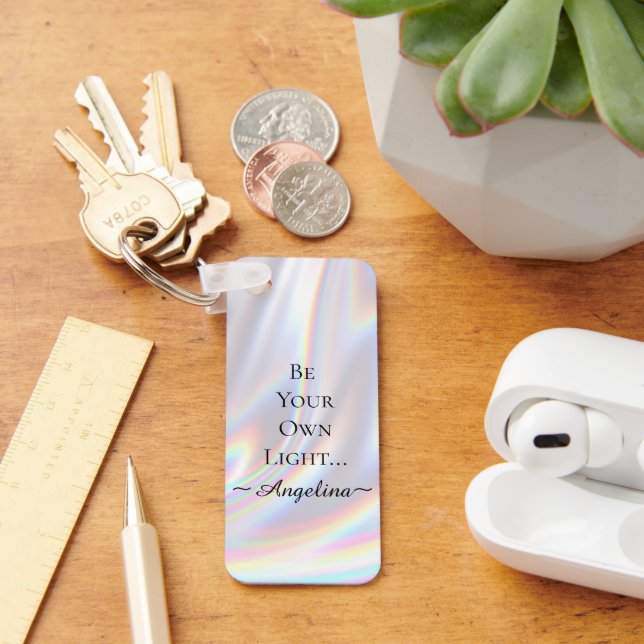Porte-clés Esthétique holographique (Bureau)