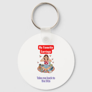 Porte-clés Esthétique Rétro Fille Nostalgie 90