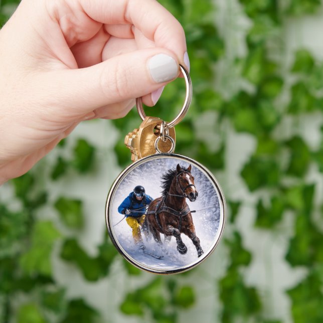 Porte-clés et cordons de cheval d'hiver (Main)