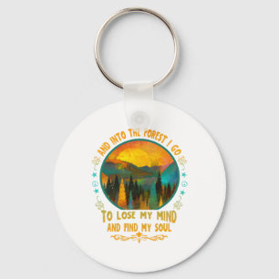 Porte-clés Et dans la forêt, je vais - Randonnée Camping Mont