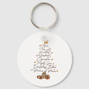 Porte-clés Et Il Sera Appelé Jésus Arbre De Noël Christi