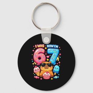 Porte-clés Était 6 7 anniversaire 67 mème capybara glace kawa