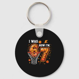 Porte-clés Était 6 7 anniversaire garçon basketball drôle 6 7