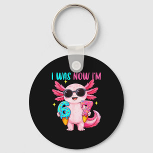 Porte-clés Était six sept axolotl glace goutte 7e anniversair