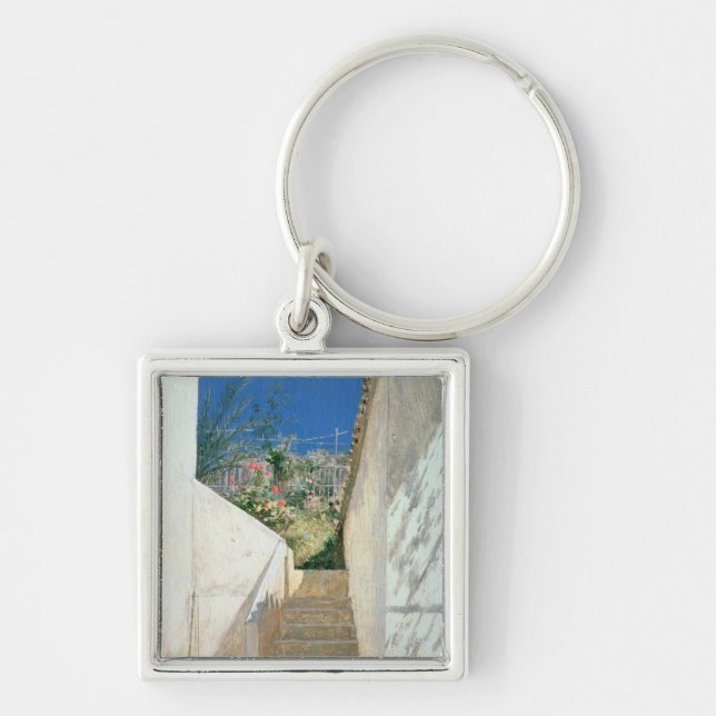 Porte-clés Étapes dans un jardin, Algérie, 1883 (Devant)