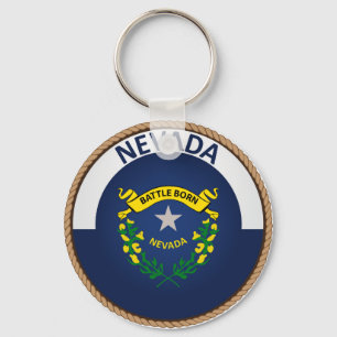 Porte-clés État de joint de drapeau de Nevada