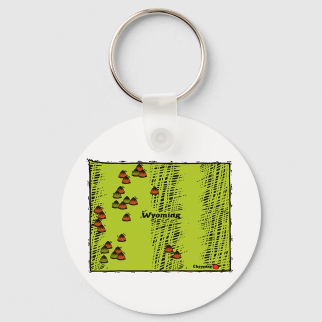 Porte-clés État du Wyoming (Recto)
