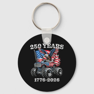 Porte-clés États-Unis 250 Ans 1776-2026 Eagle Monster Truck B