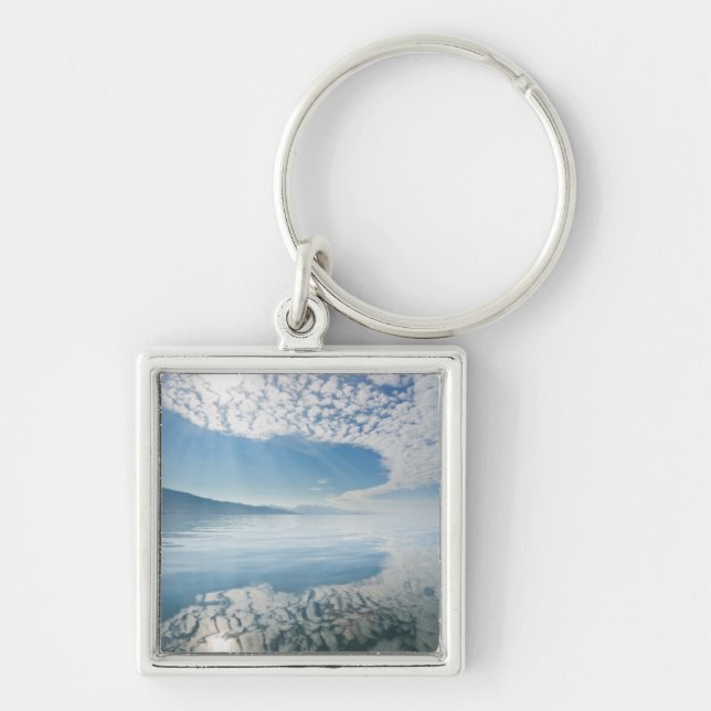 Porte-clés États-Unis, Alaska, baie de Freshwater. Nuages réf (Devant)