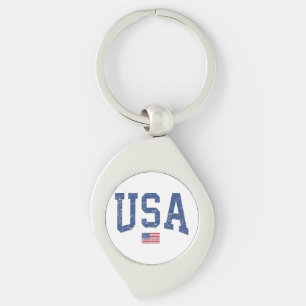 Porte-clés États-Unis Femmes Hommes Enfants Patriotique Améri