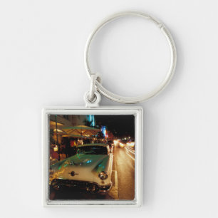 Porte-clés États-Unis, FL, Miami, South Beach la nuit. 2