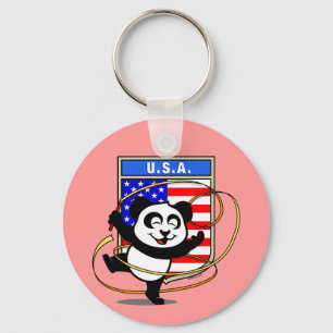 Porte-clés États-Unis Gymnastique rythmique Panda