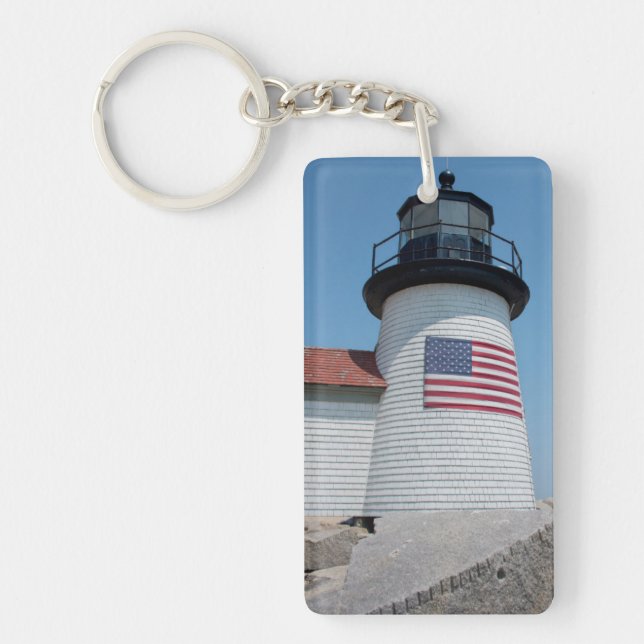 Porte-clés États-Unis, Massachusetts, Nantucket. Brant Point (Devant)