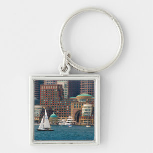 Porte-clés États-Unis, Massachusetts. Vue du front de mer de 