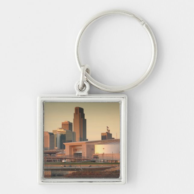 Porte-clés États-Unis, Nebraska, Omaha, Skyline (Devant)