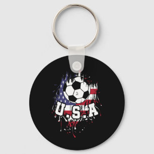 Porte-clés États-Unis Soccer Football Américain Usa Futbol