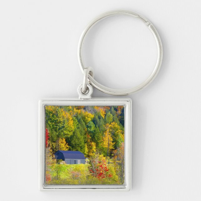 Porte-clés États-Unis, Vermont. Feuillage d'automne le long d (Devant)