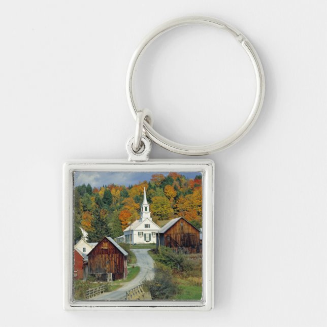 Porte-clés États-Unis, Vermont, Waits River. Le feuillage d'a (Devant)